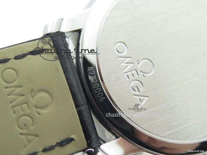 0120 Functional De Ville MK 1:1 Best Edition SS White Dial On Black Leather Strap A 8260